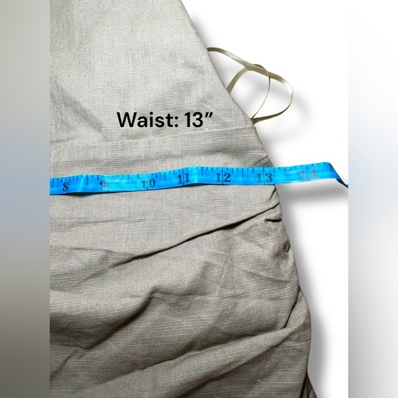 Mable Cotton Tie-Back Beige Mini Dress Size Small EUC - Picture 6 of 7